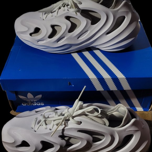 Men's Adidas AdiFOM Q Sneakers Adiplus Off White & Aluminum Size 9.5  - Open Box - Picture 9 of 16